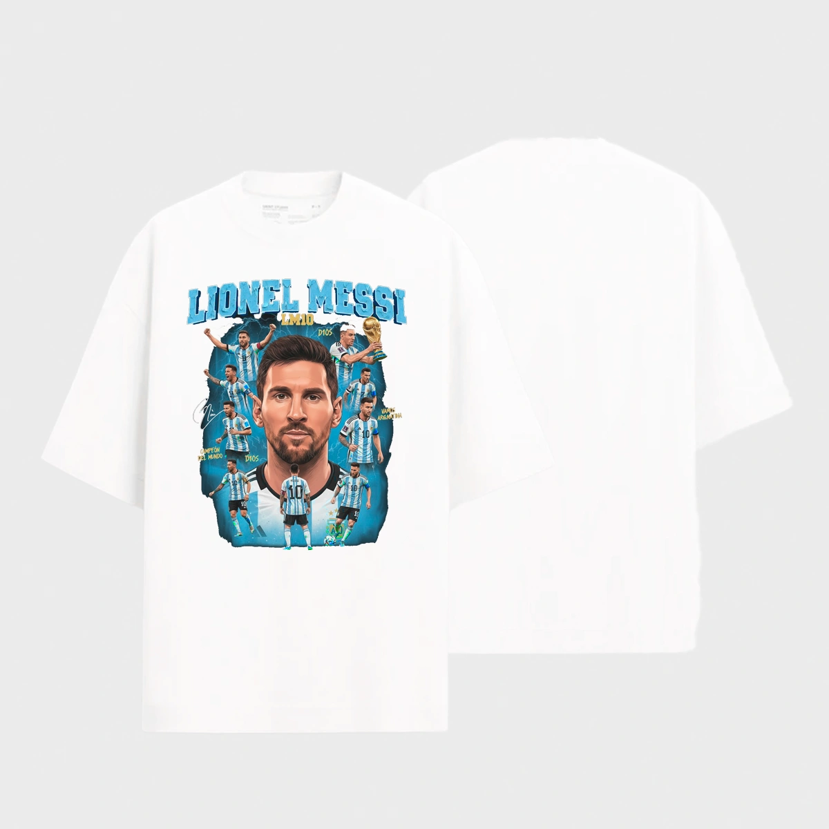 Camiseta Masculina Oversized Messi Argentina - Imagem 14