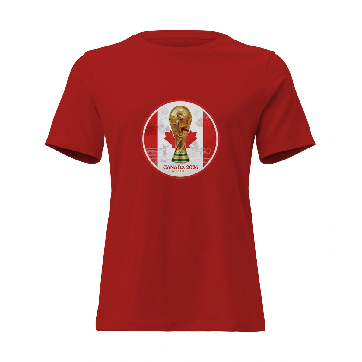 Camisa Feminina Baby Look Canadá Copa do Mundo 2026