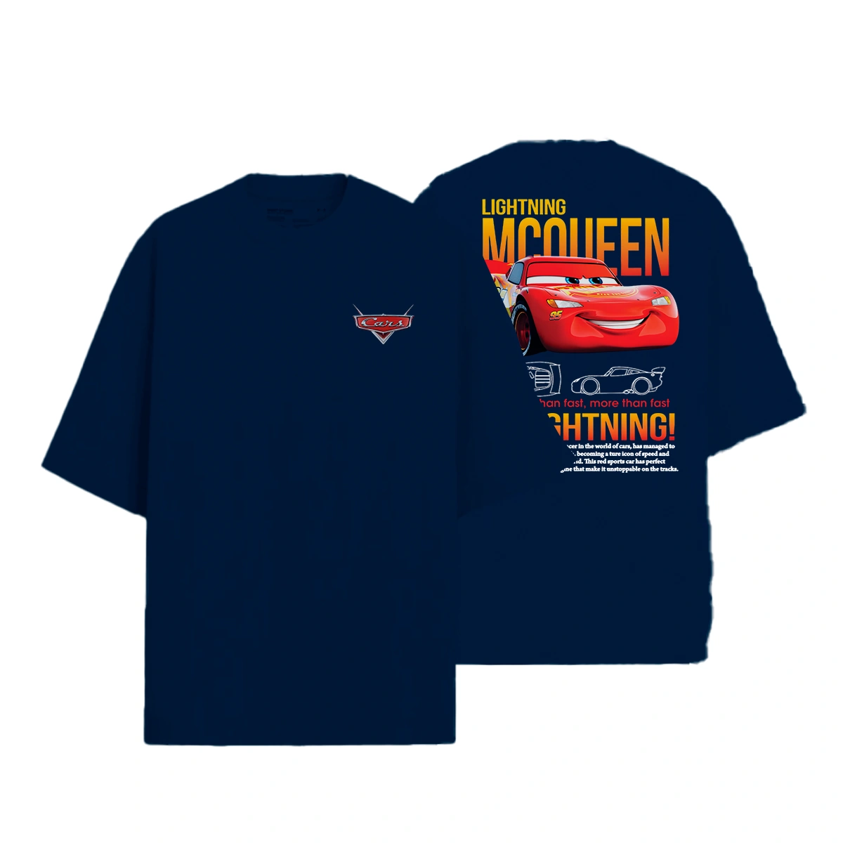 Camisa Oversized Relâmpago McQueen e Sally Carrera - Imagem 11