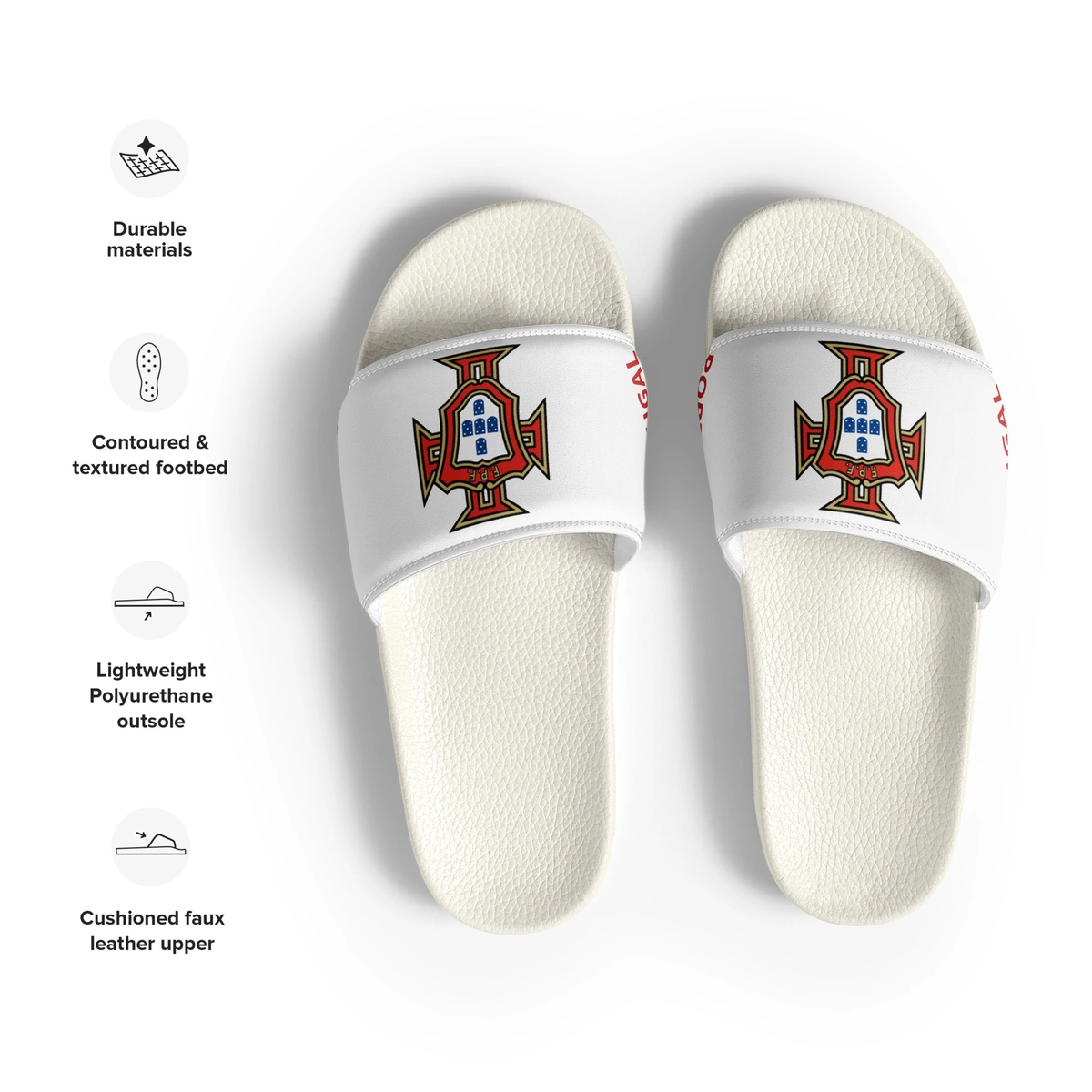 Chinelo Slide Masculino Seleção Portugal Varias Estampas