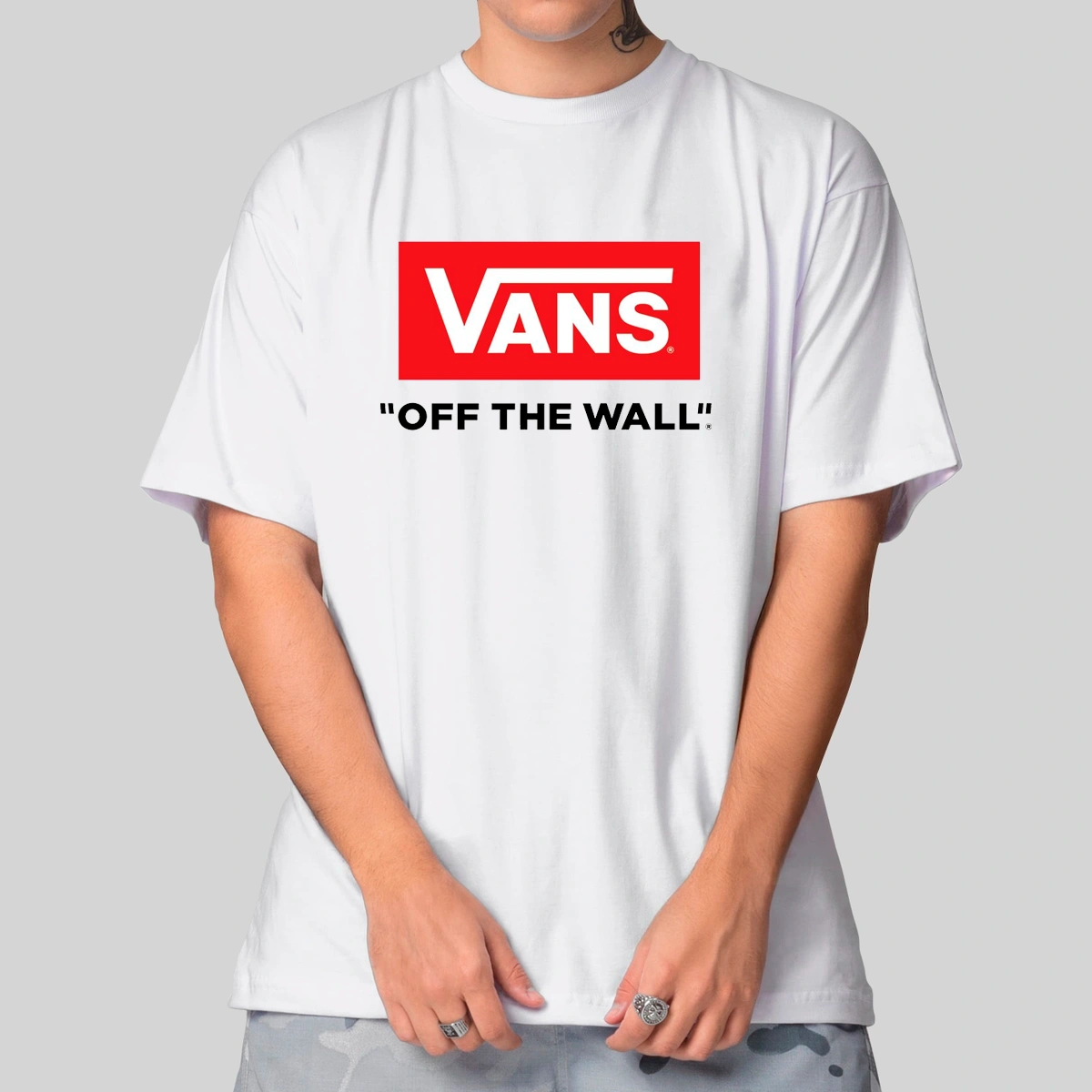 Camiseta Masculina Oversized Vans Off The Wall