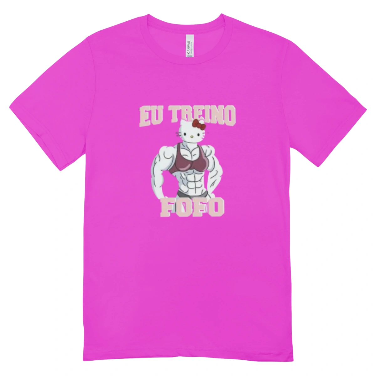 Camisa Feminina Baby Look Eu Treino Fofo - Imagem 7