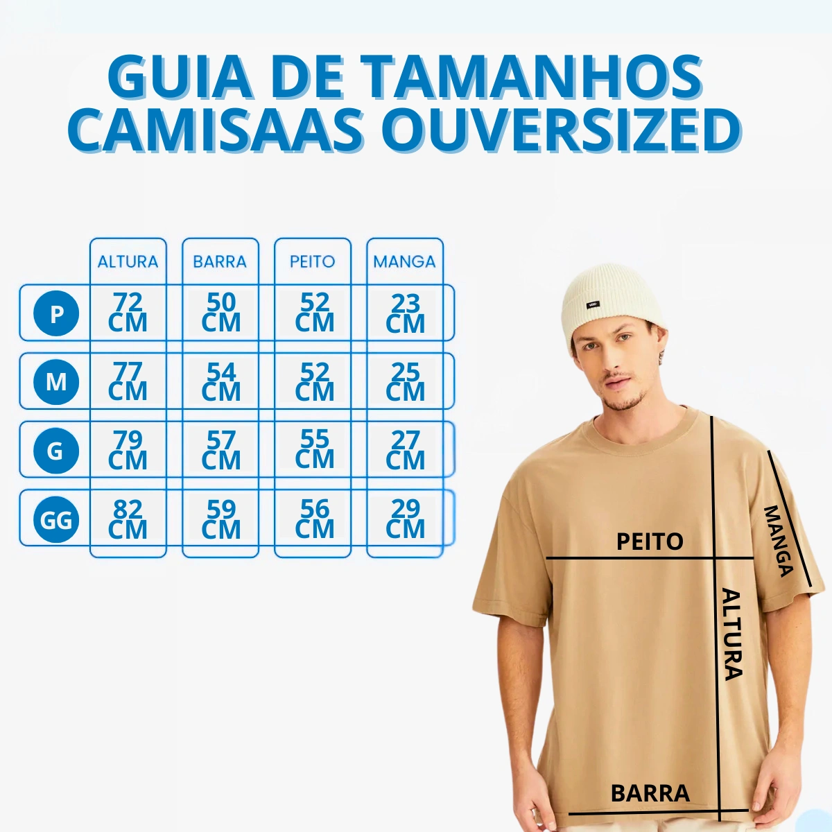 Camiseta Masculina Oversized Básica 100% Algodão Premium Alta Qualidade - Imagem 24