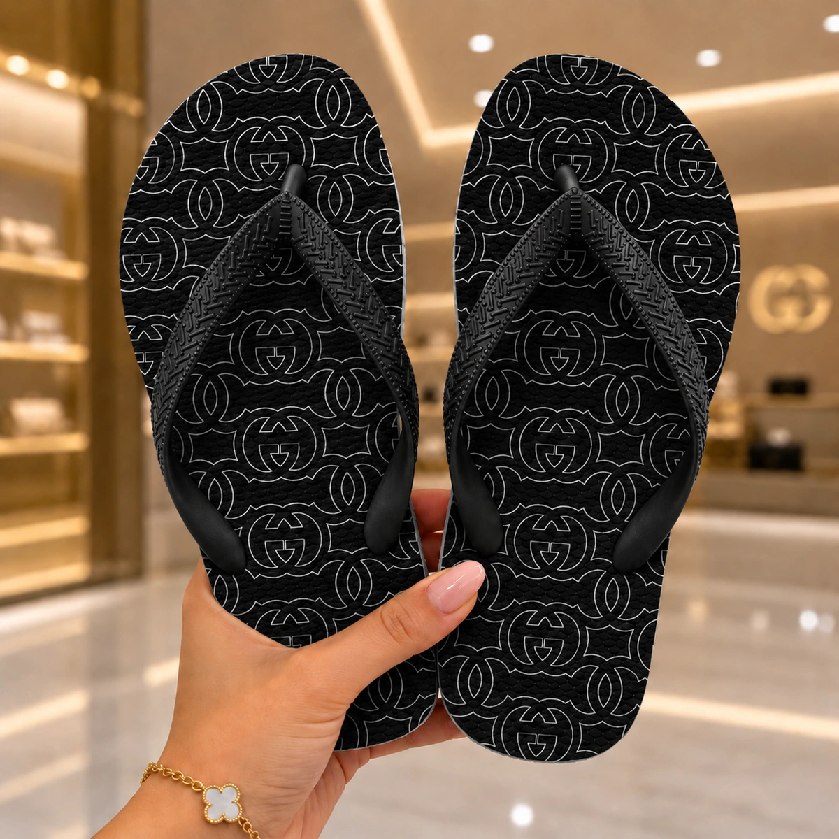 Chinelo Feminino Gucci Dark - Imagem 6