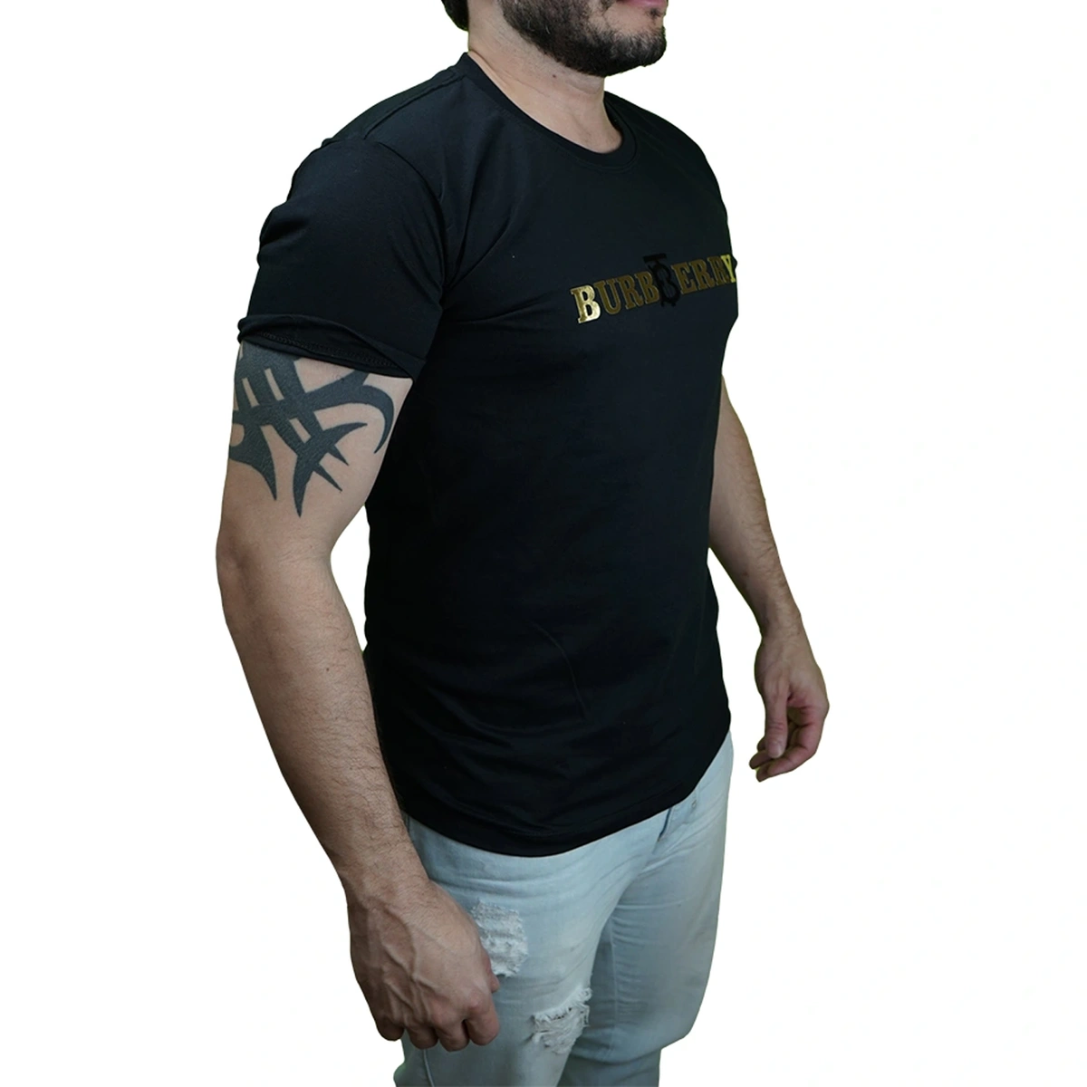 Camisa Masculina Burberry Golden Premium - Imagem 6
