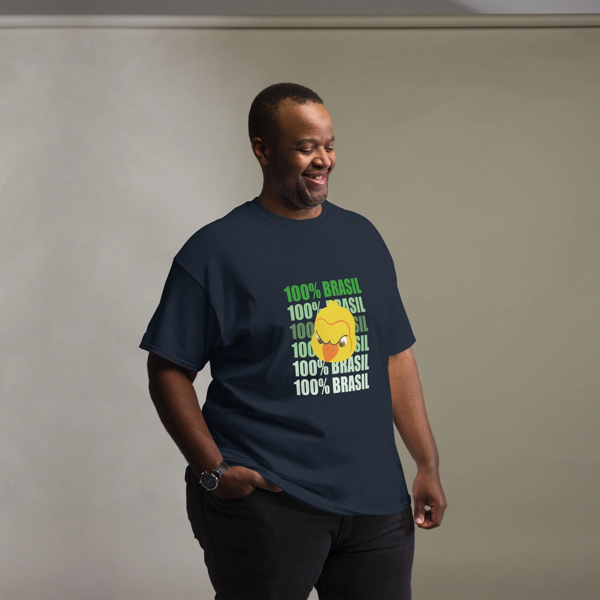 Camisa Masculina Plus Size 100% Brasil Canarinho - Imagem 6