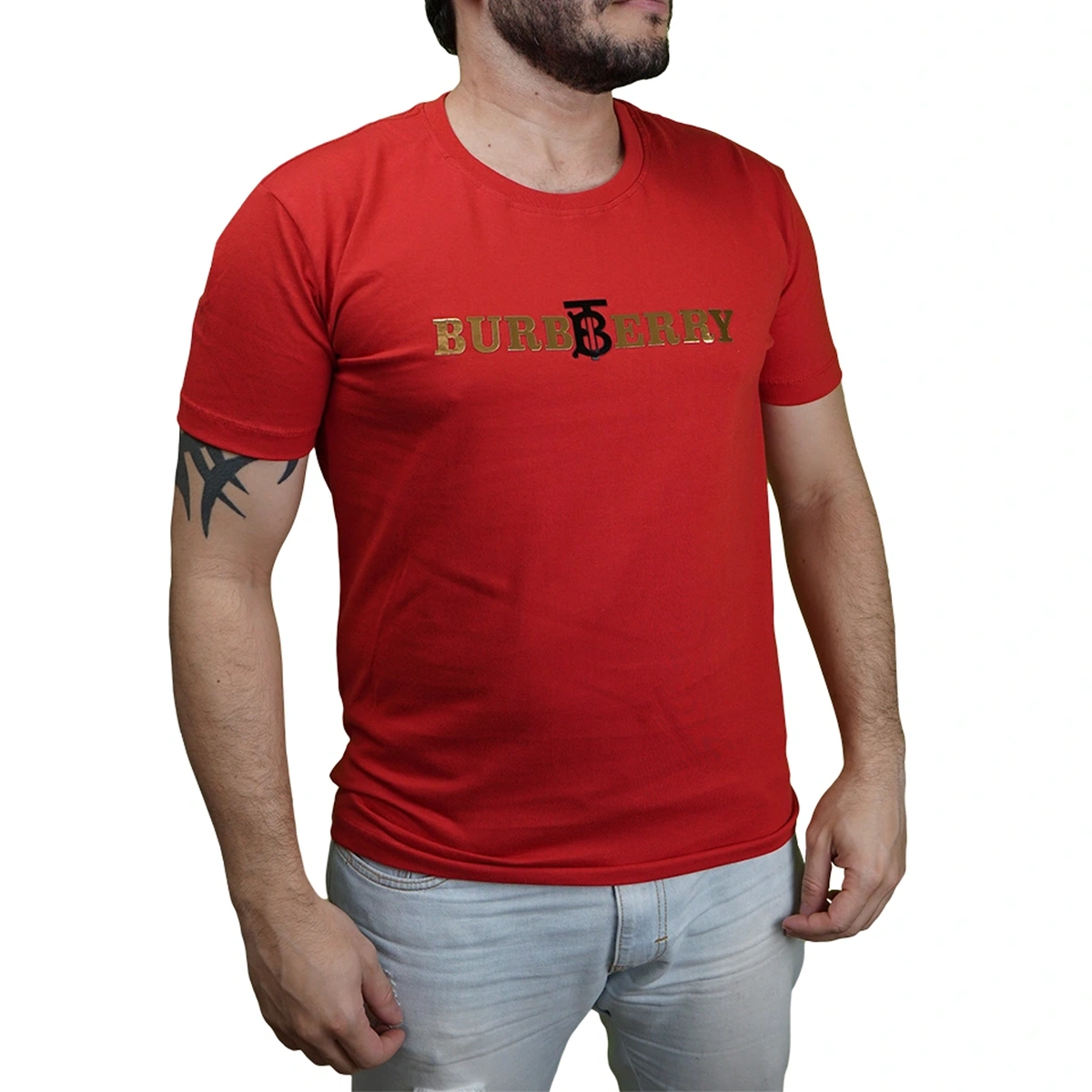 Camisa Masculina Burberry Golden Premium - Imagem 17