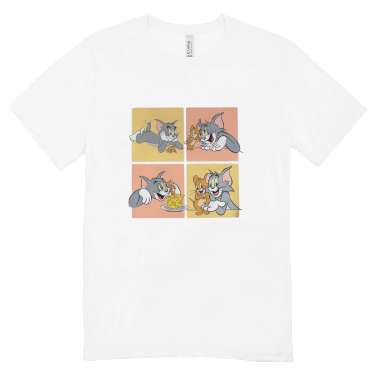 Camisa Feminina Baby Look Tom & Jerry Vibes
