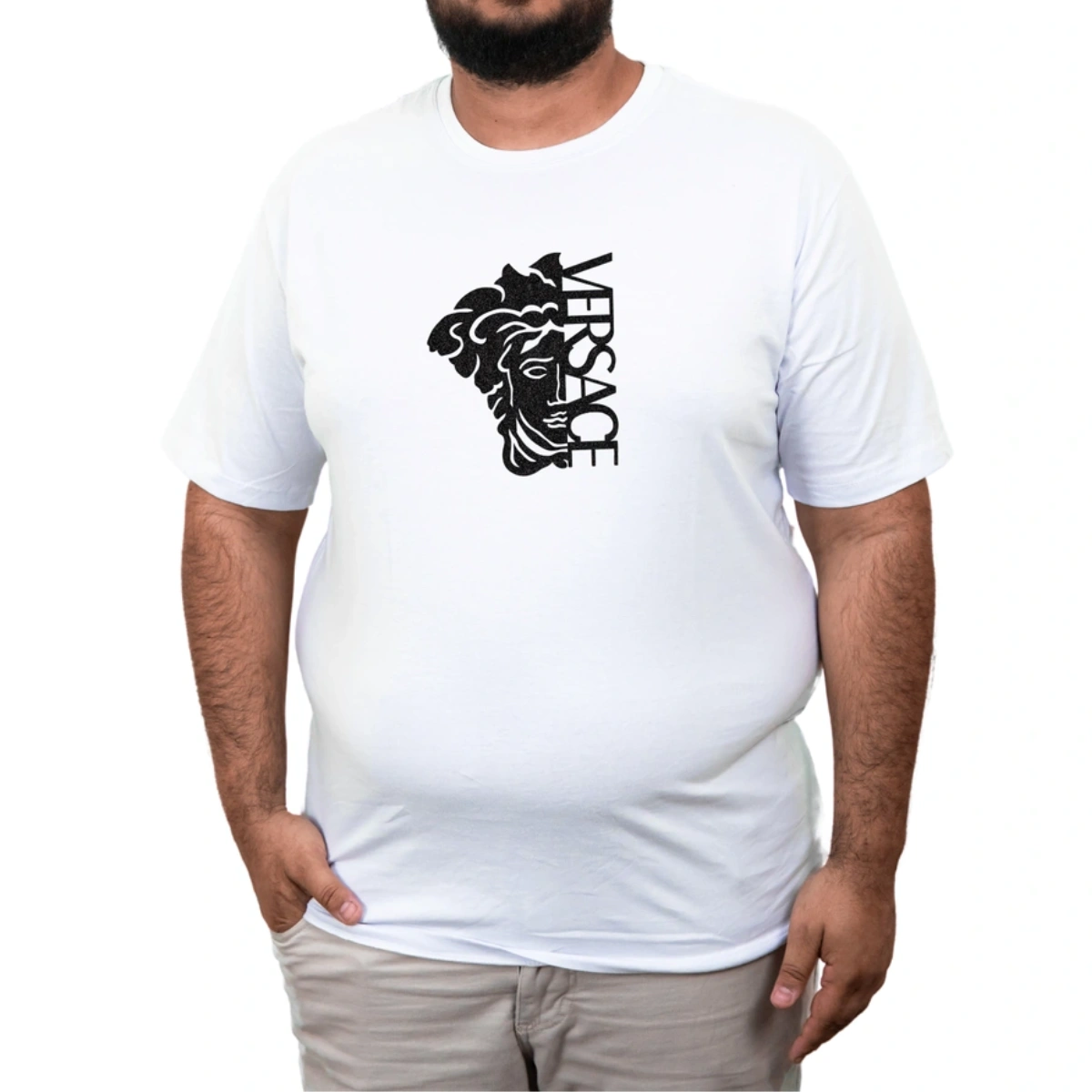 Camiseta Plus Size Versace Medusa Premium