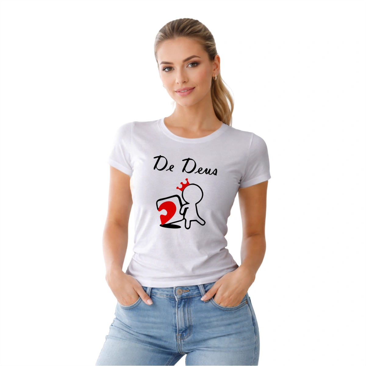 Camisa Feminina Baby Look Dia dos Namorados Metade de Deus - Imagem 7