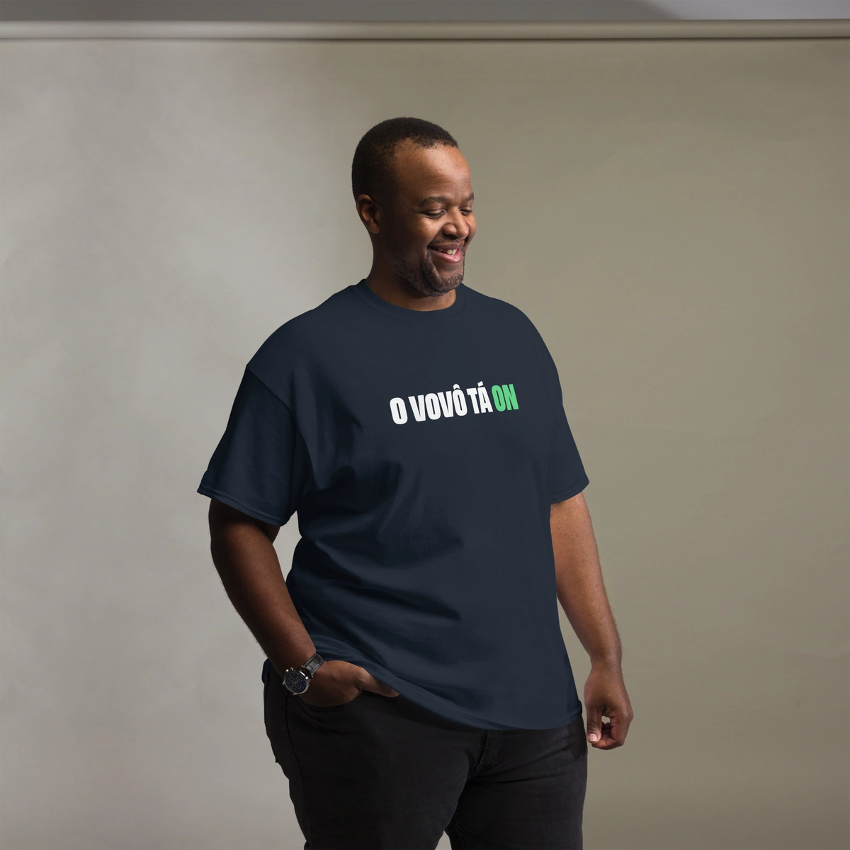 Camisa Masculina Plus Size O Vovô Ta ON - Imagem 9