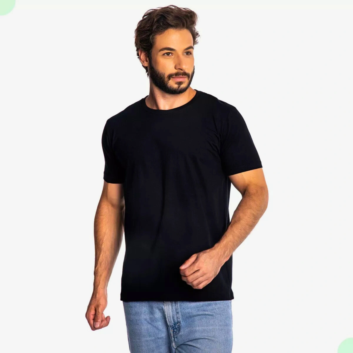 Kit 3 Camisas Masculina Lisa Algodão Premium - Imagem 12
