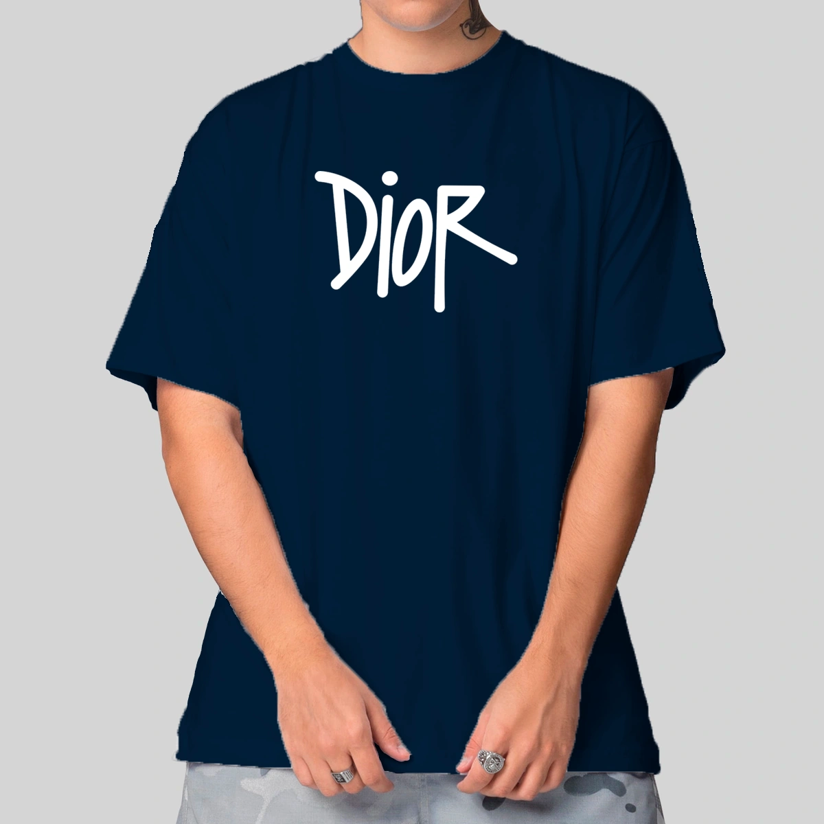 Camiseta Masculina Oversized Dior Written - Imagem 10