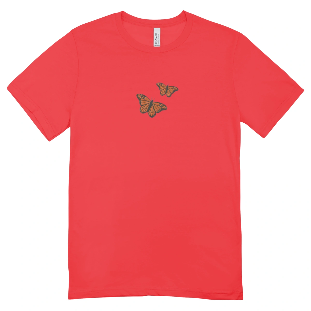 Camisa Feminina Baby Look Borboletas - Imagem 7