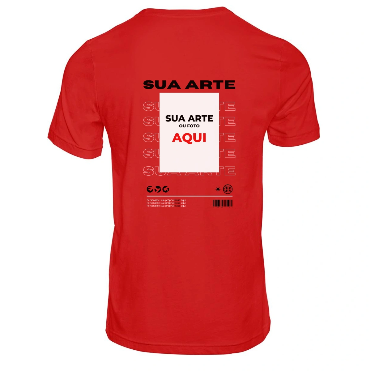Camiseta Personalizada Nas Costas Sua Arte - Imagem 19