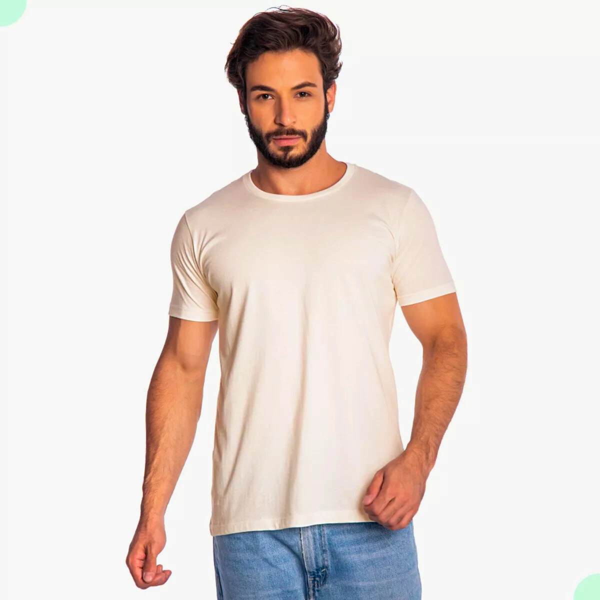 Kit 10 Camisas Masculina Lisa Algodão Premium Abuzze - Imagem 7