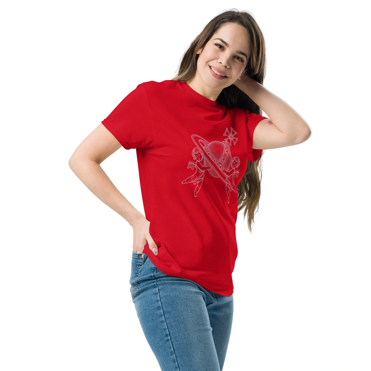 Camisa Feminina Baby Look VW Querubim - Imagem 24