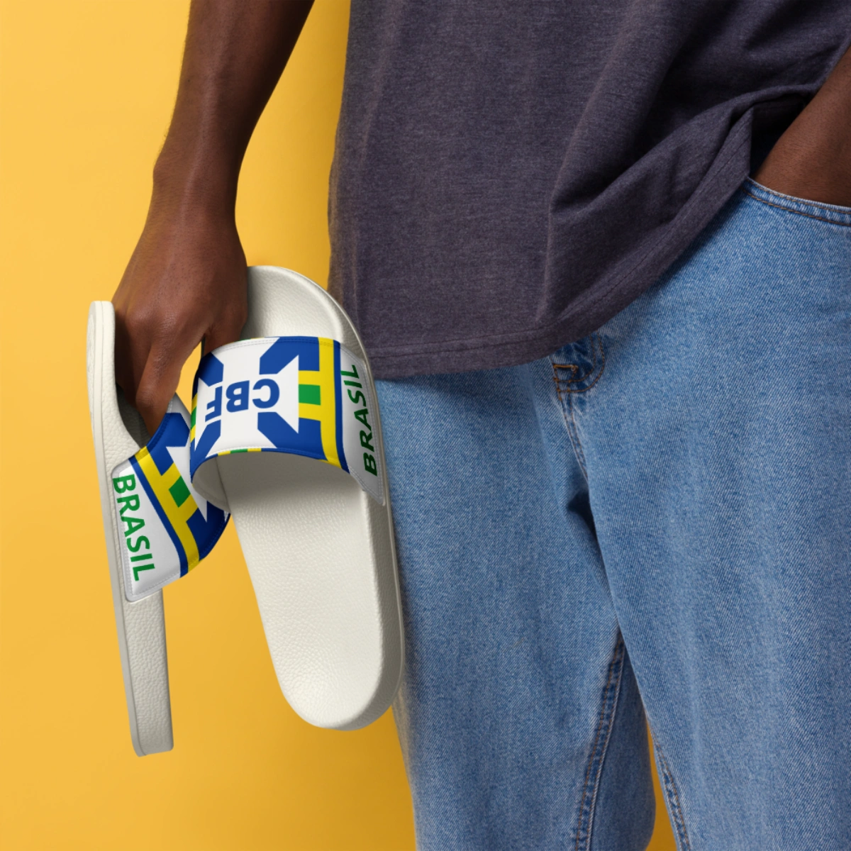 Chinelo Slide Masculino Seleção Brasil Varias Estampas II - Imagem 7