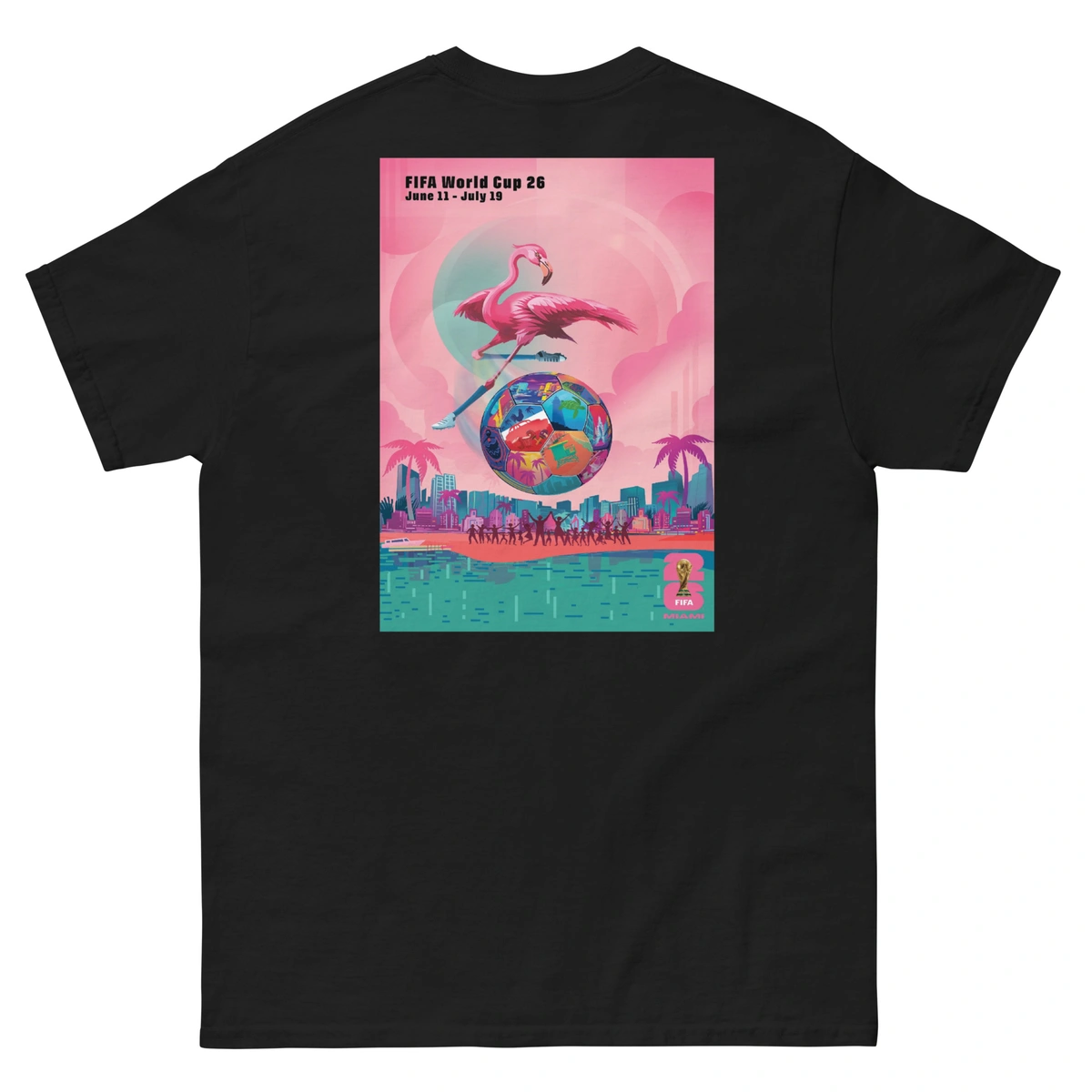 Camiseta Plus Size Masculina Miami Copa do Mundo - Imagem 13