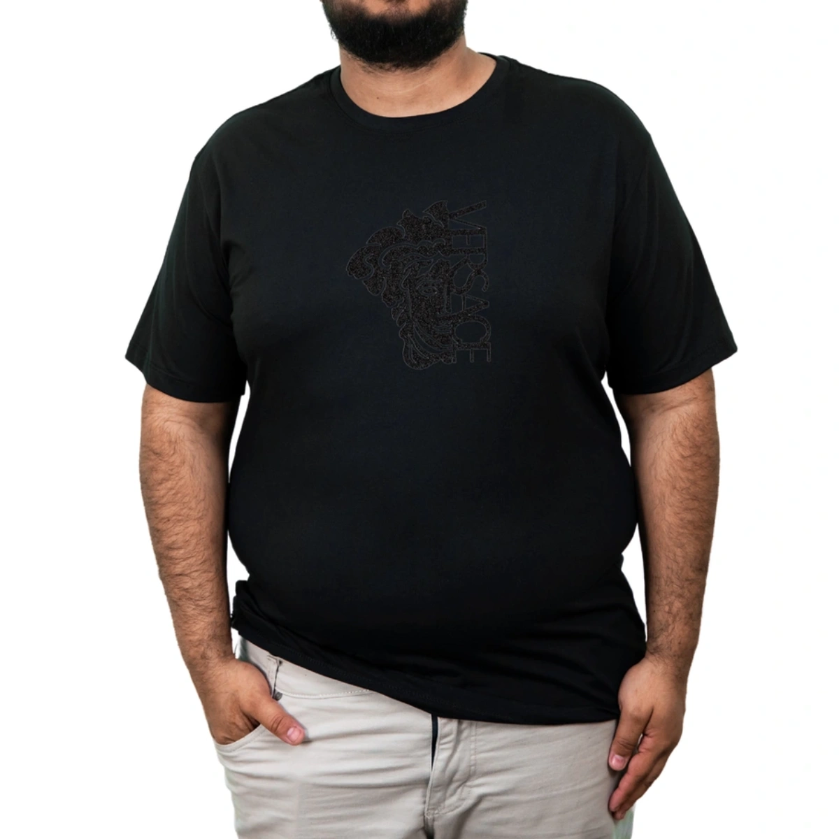 Camiseta Plus Size Versace Medusa Premium - Imagem 13