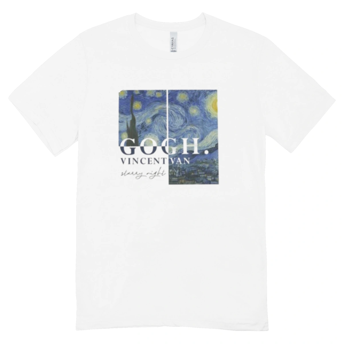 Camisa Feminina Baby Look Van Gogh