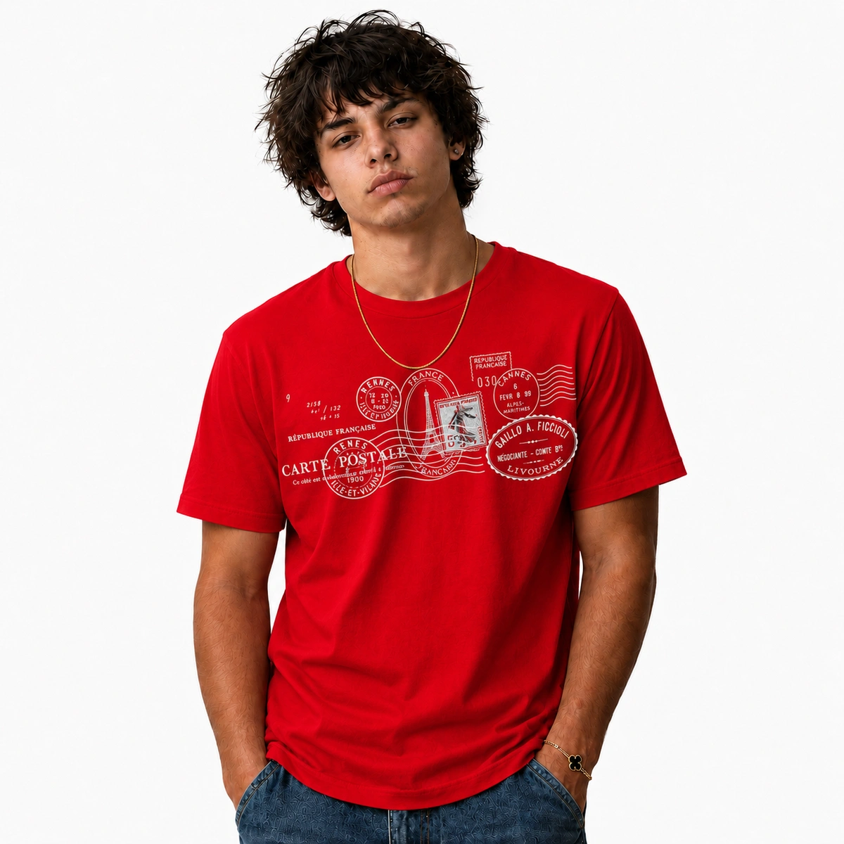 Camiseta Masculina Cartão Postal - Imagem 22