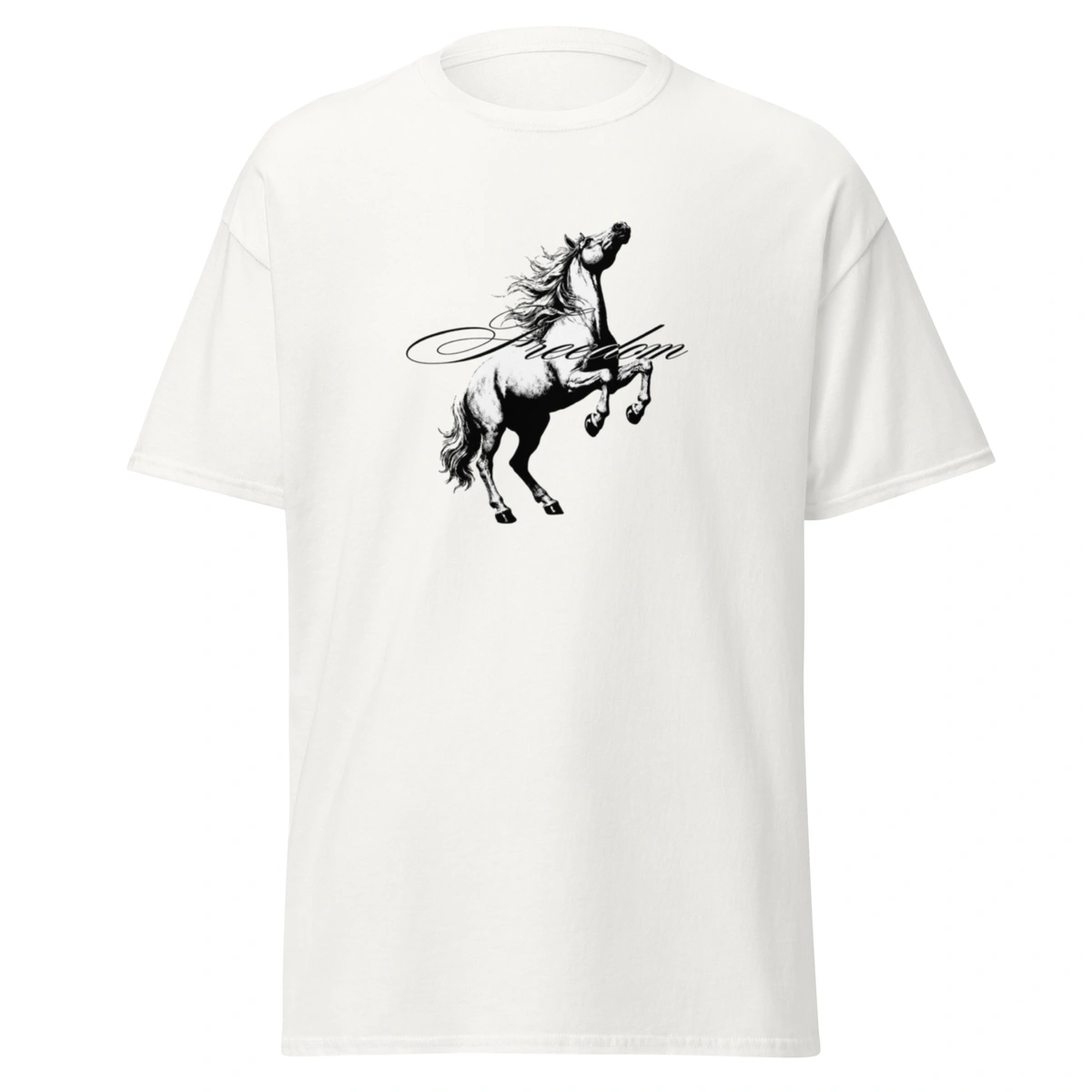 Camisa Feminina Baby Look Freedom Horse