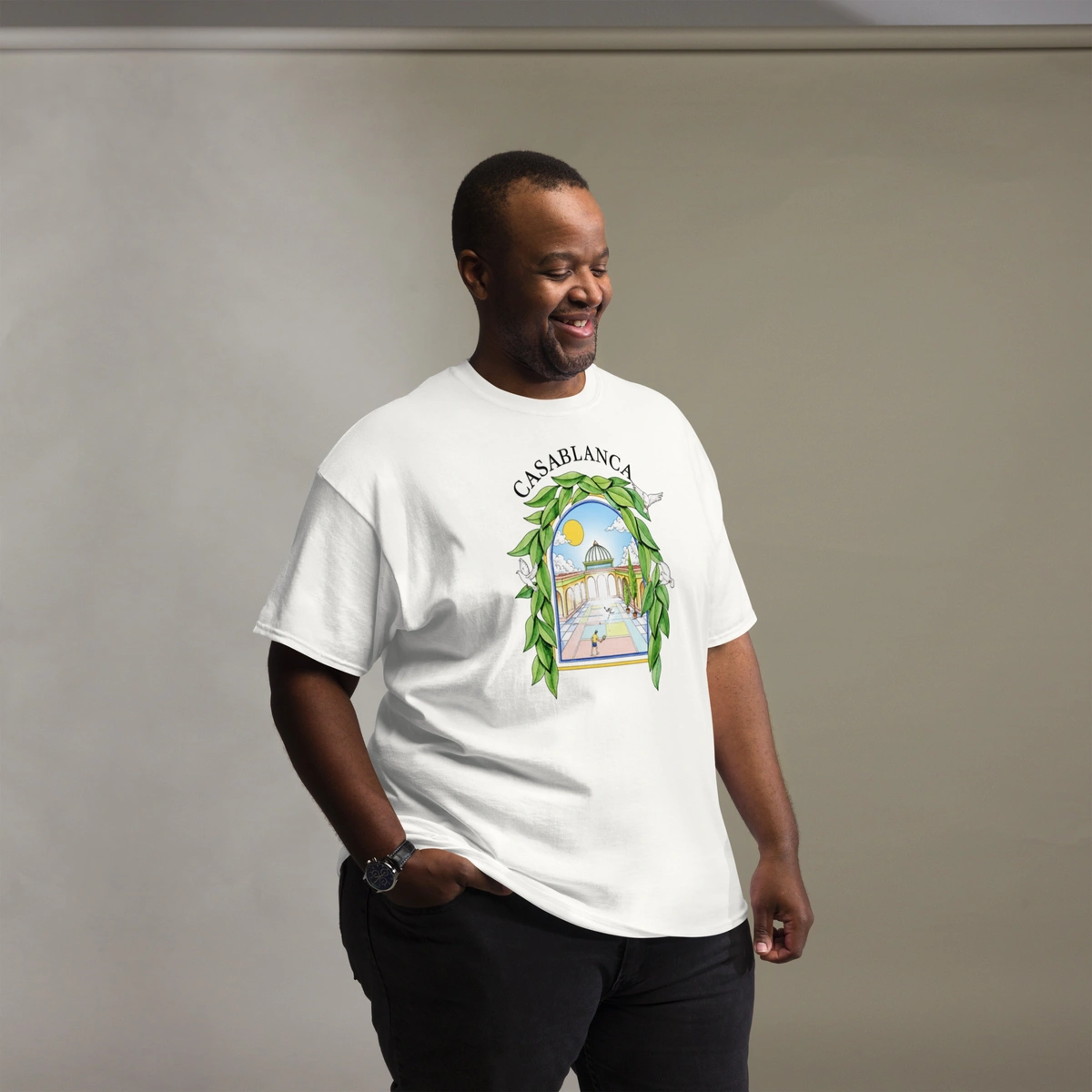 Camisa Masculina Plus Size Casa Blanca Club - Imagem 6