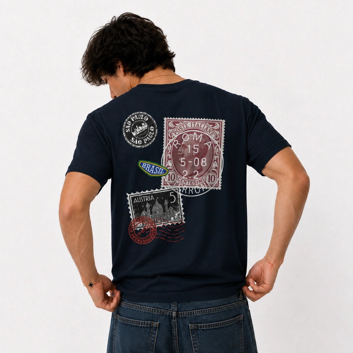 Camiseta Masculina Cartão Postal - Imagem 11