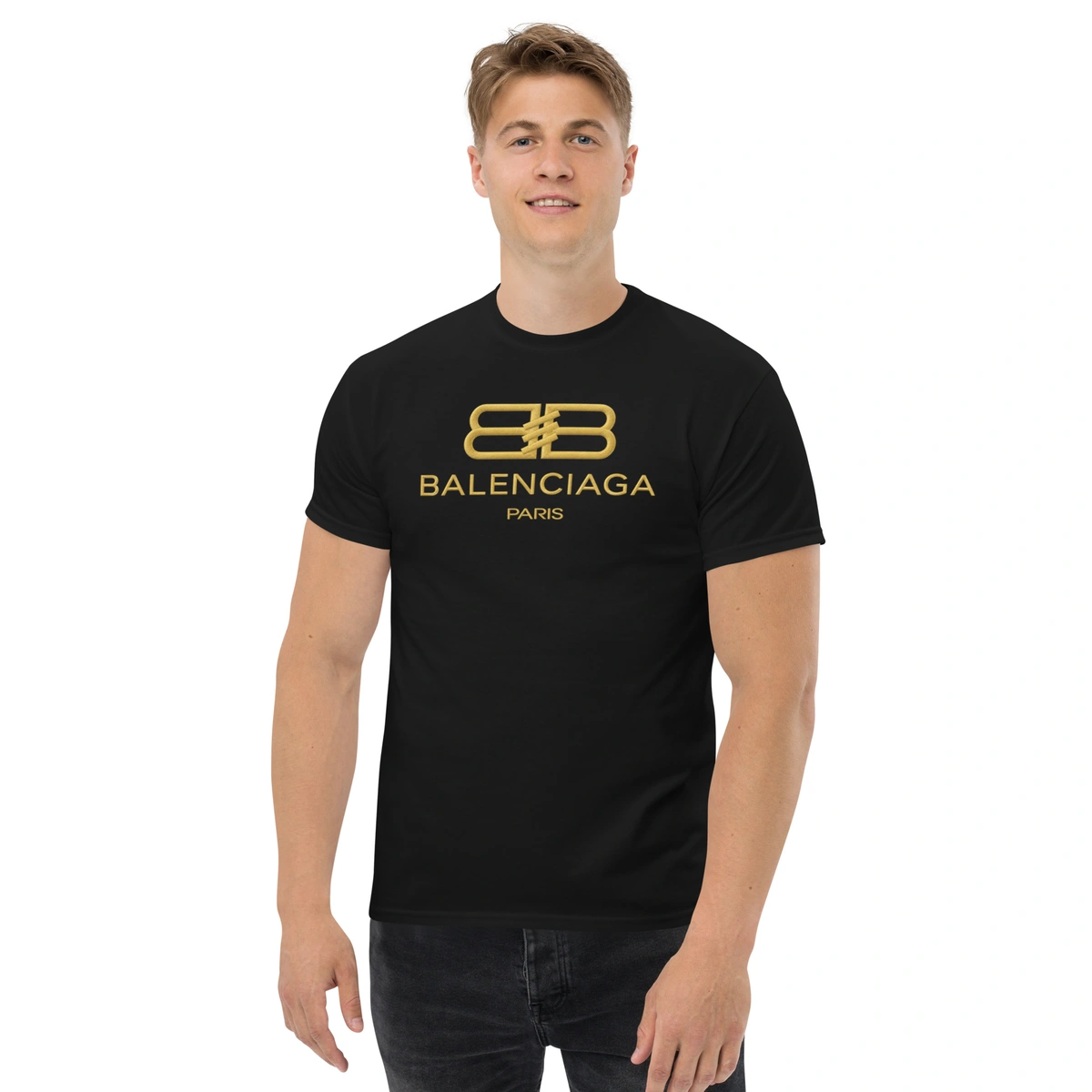 Camiseta Masculina Balenciaga Gold - Imagem 3