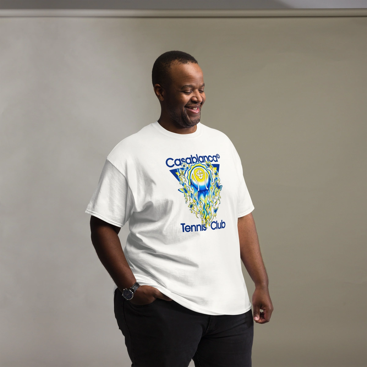 Camisa Masculina Plus Size Casa Blanca Tenis Club