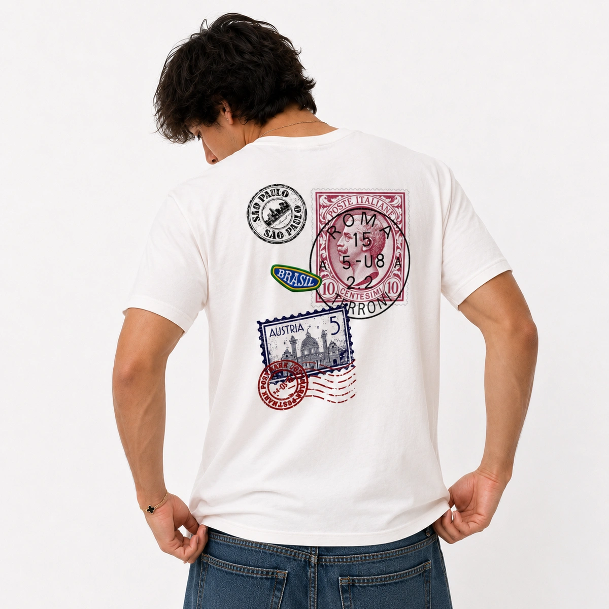 Camiseta Masculina Cartão Postal - Imagem 5