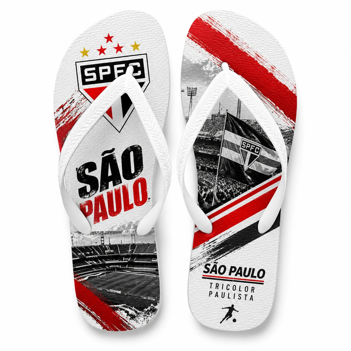 Chinelo Masculino São Paulo SPFC Tricolor
