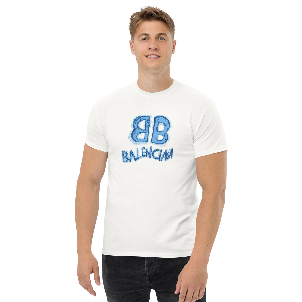 Camiseta Masculina Balenciaga Blue Edition - Imagem 27