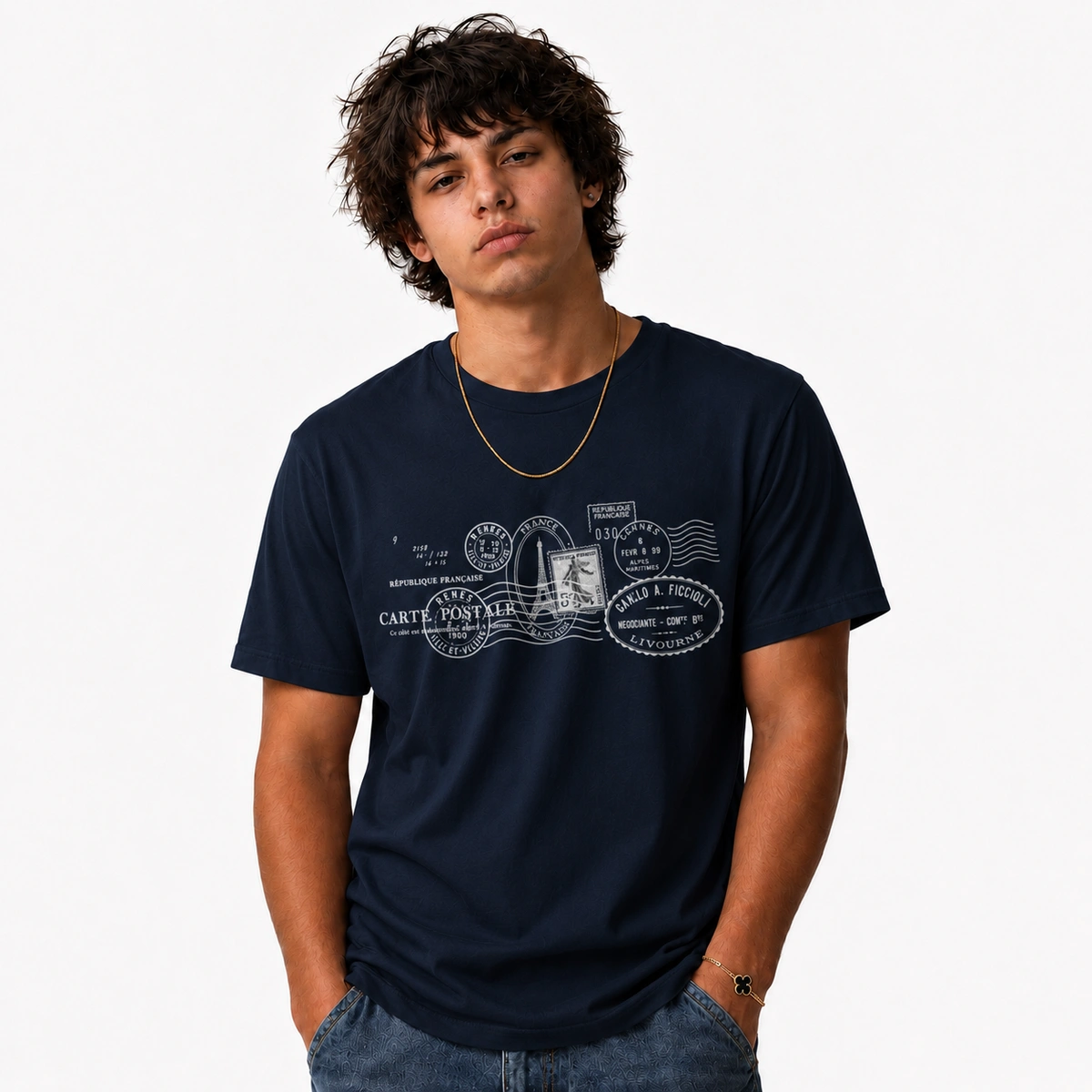 Camiseta Masculina Cartão Postal - Imagem 10