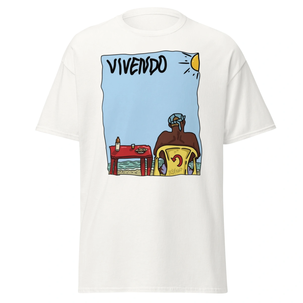 Camiseta Masculina Vivendo Verão
