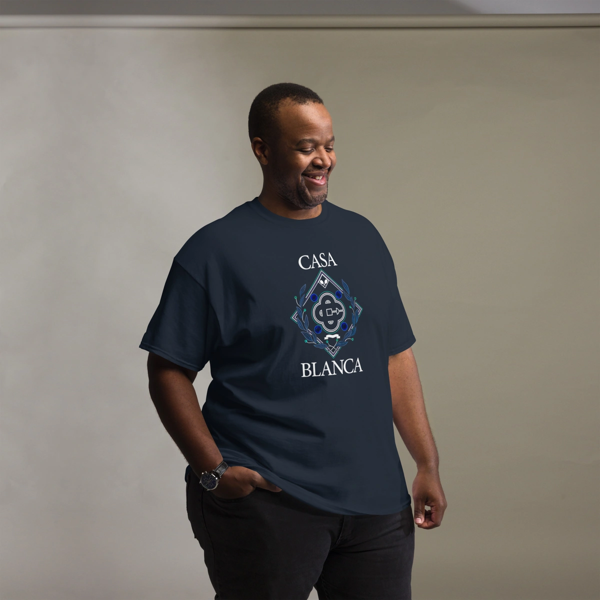 Camisa Masculina Plus Size Casa Blanca Brasão Nobre - Imagem 11
