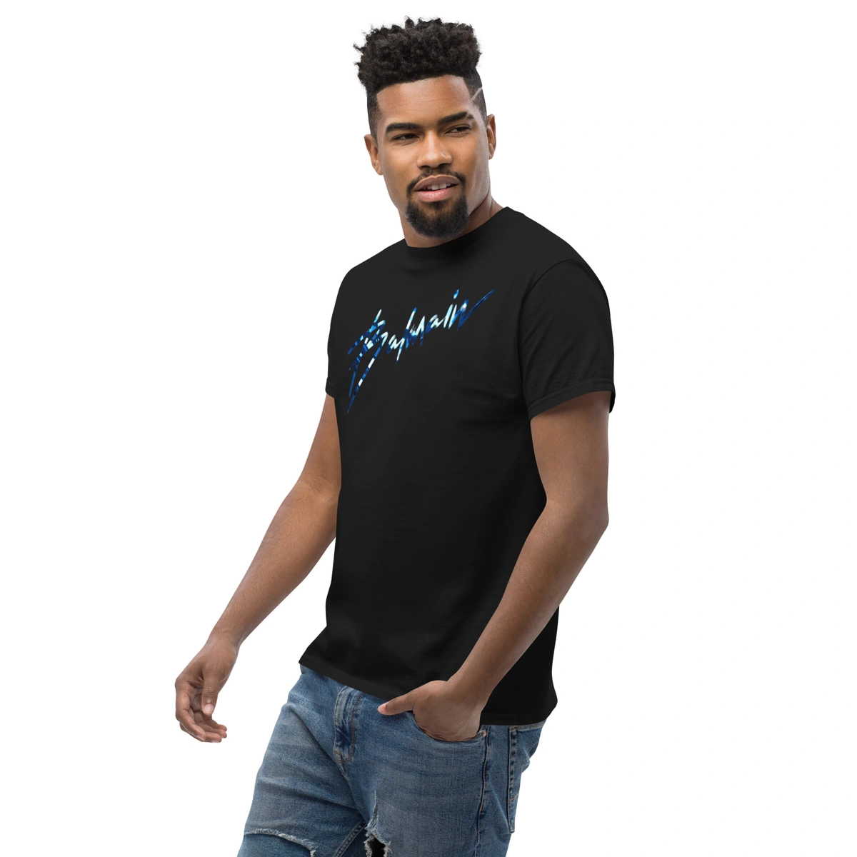 Camiseta Masculina Balmain Ice Blue - Imagem 12