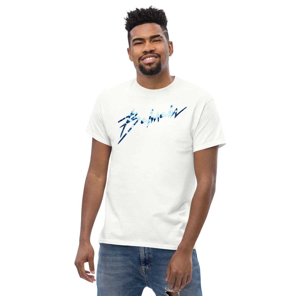 Camiseta Masculina Balmain Ice Blue - Imagem 3