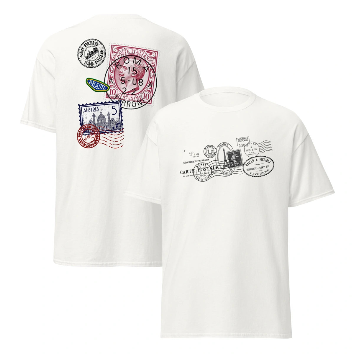 Camiseta Masculina Cartão Postal