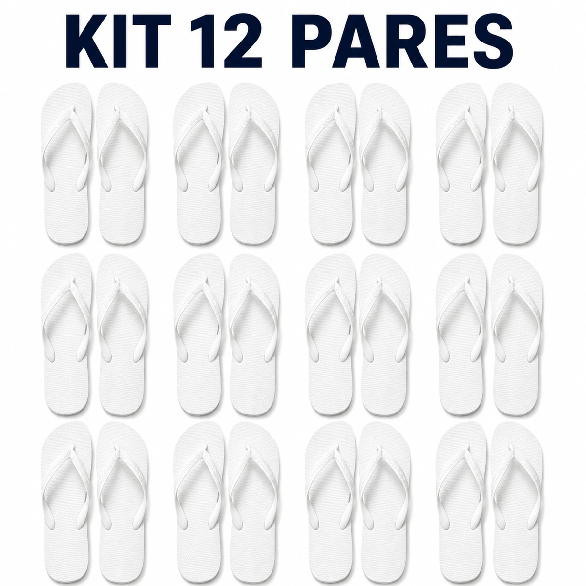Kit 12 Pares Chinelos Masculino e Feminino de Dedo