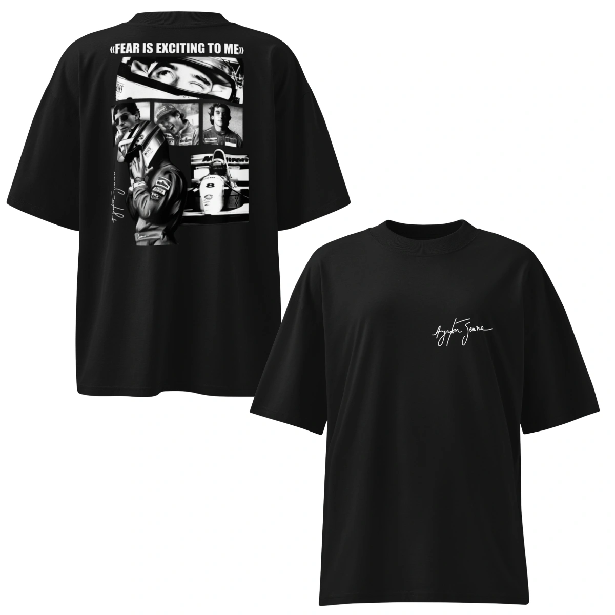 Camiseta Masculina Oversized Ayrton Senna