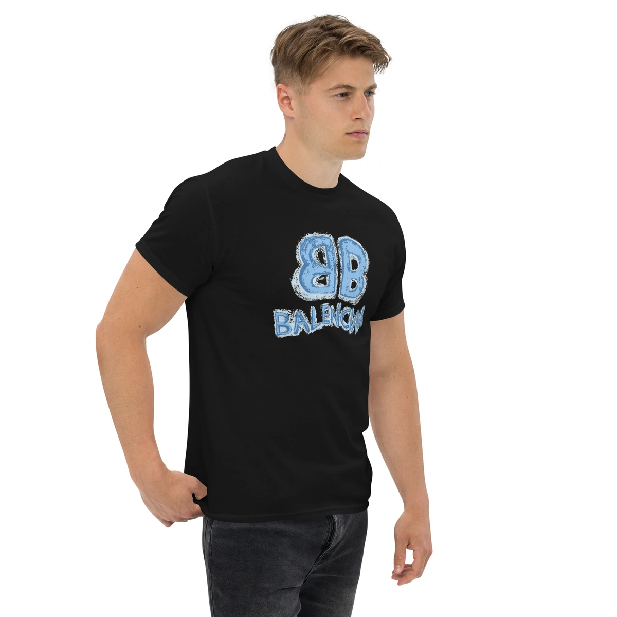 Camiseta Masculina Balenciaga Blue Edition - Imagem 6