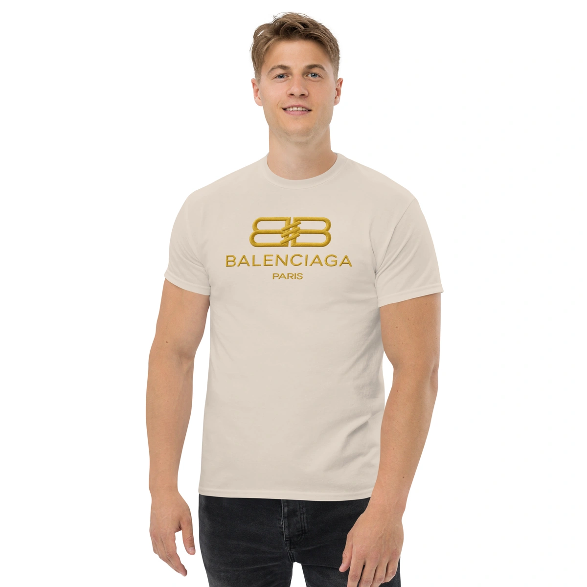 Camiseta Masculina Balenciaga Gold - Imagem 21