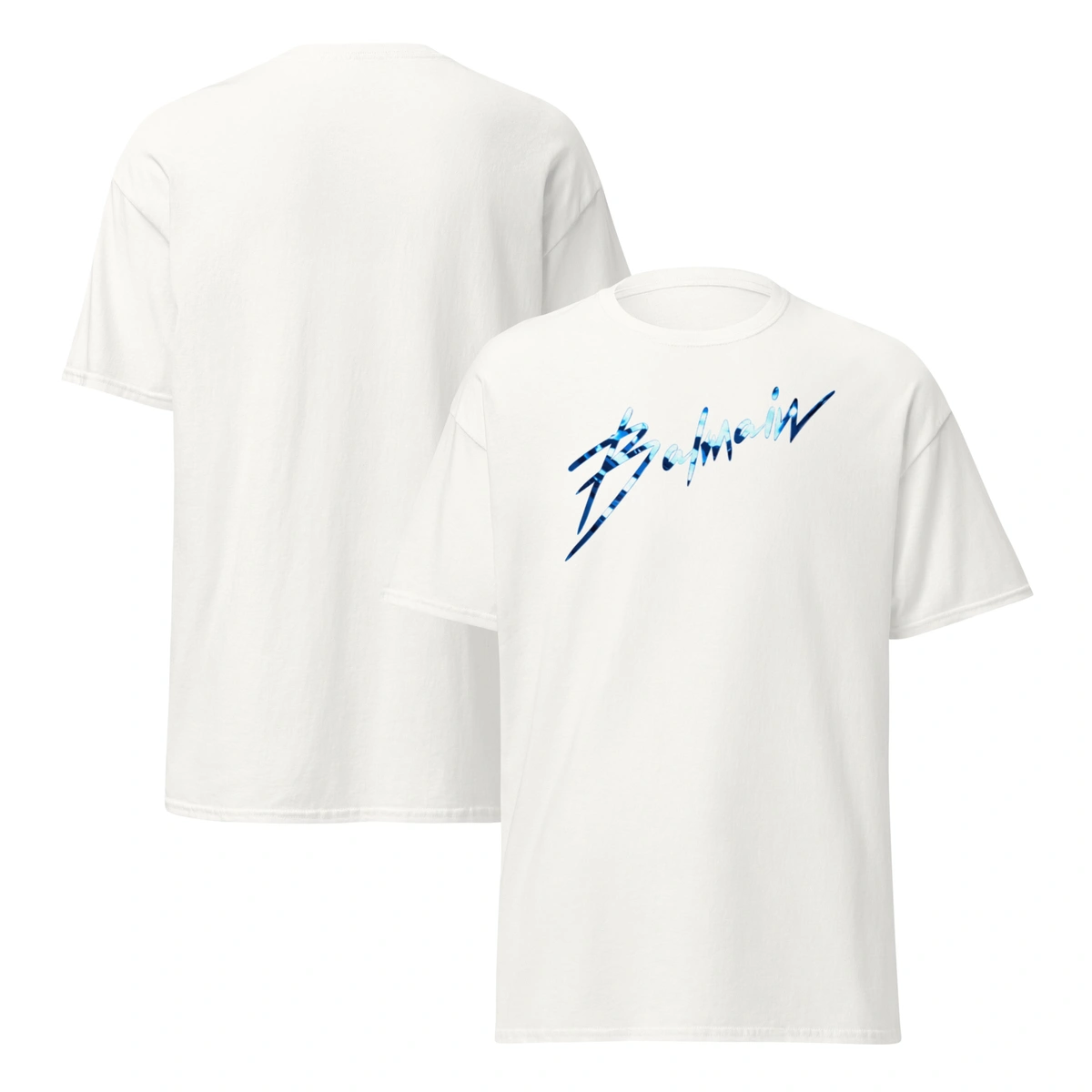 Camiseta Masculina Balmain Ice Blue - Imagem 5