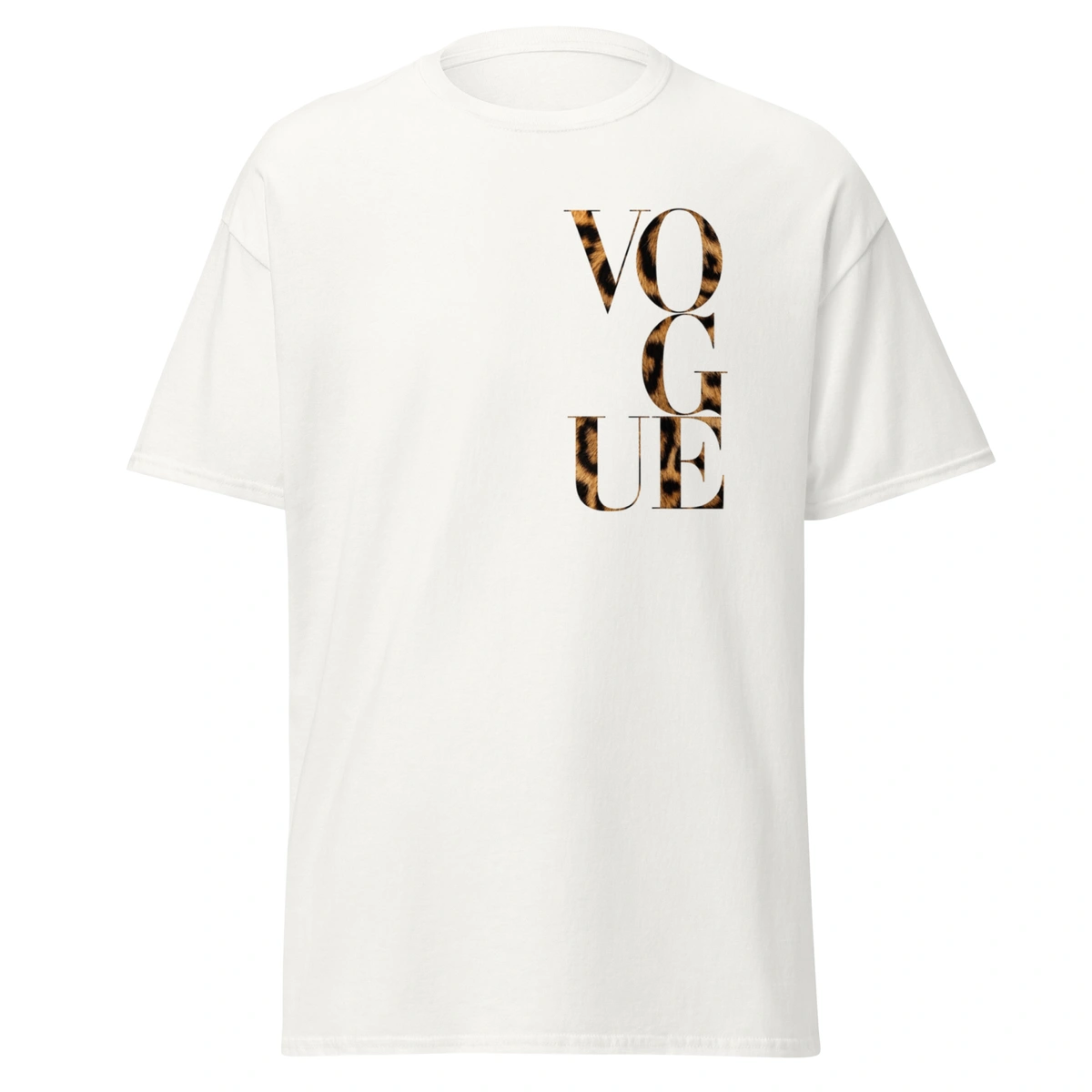 Camisa Feminina Baby Look Vogue Onça