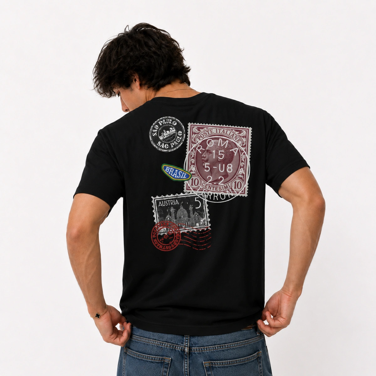 Camiseta Masculina Cartão Postal - Imagem 17