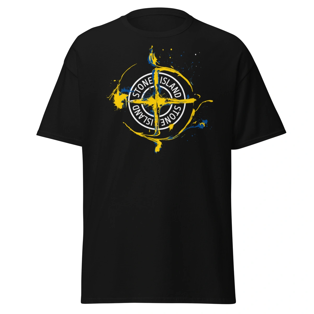 Camiseta Masculina Stone Island Blue & Gold
