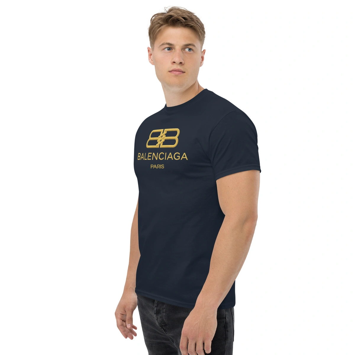 Camiseta Masculina Balenciaga Gold - Imagem 12