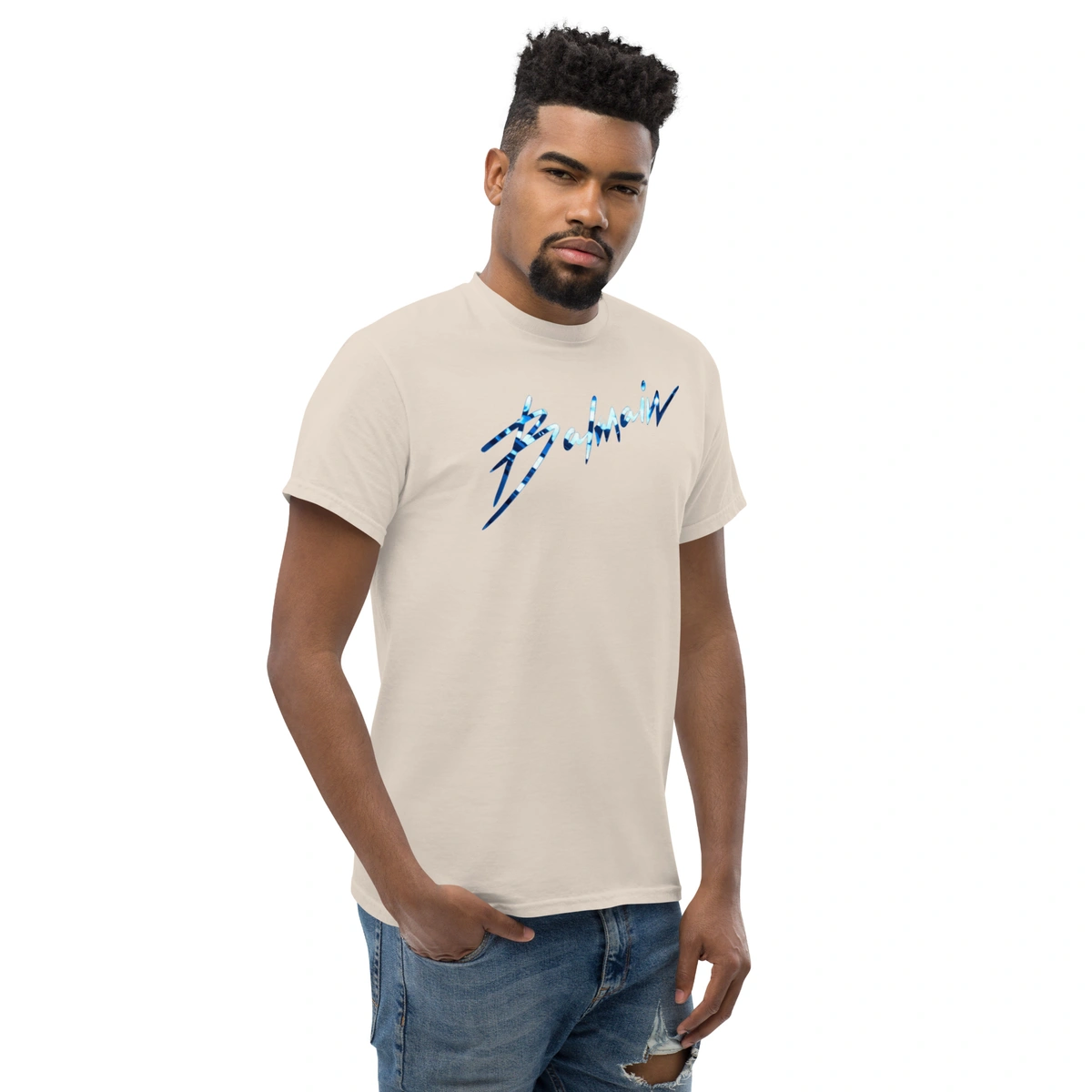Camiseta Masculina Balmain Ice Blue - Imagem 18